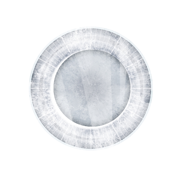 白色圆形玻璃器插图