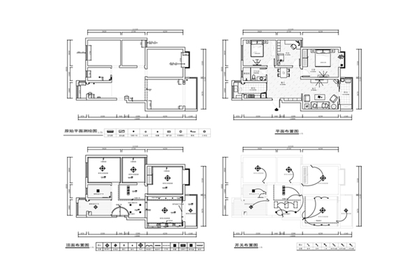 CAD两居室施工图