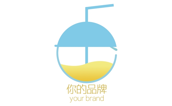 饮品店奶茶果汁店logo