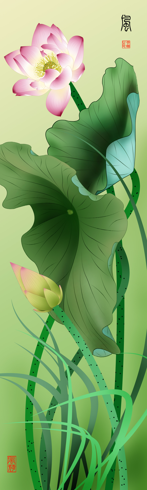 莲花图