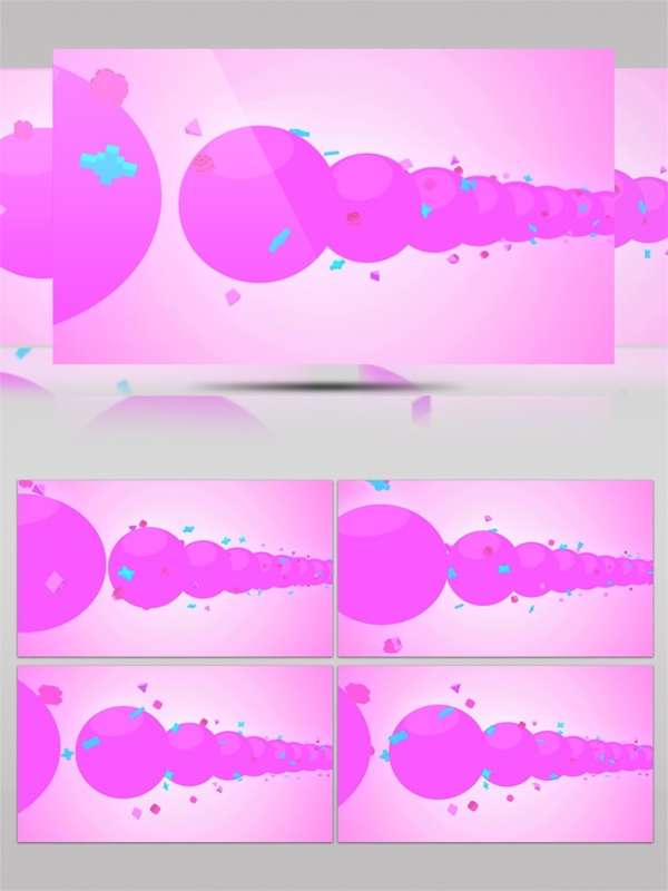 紫色动感球体高清视频素材