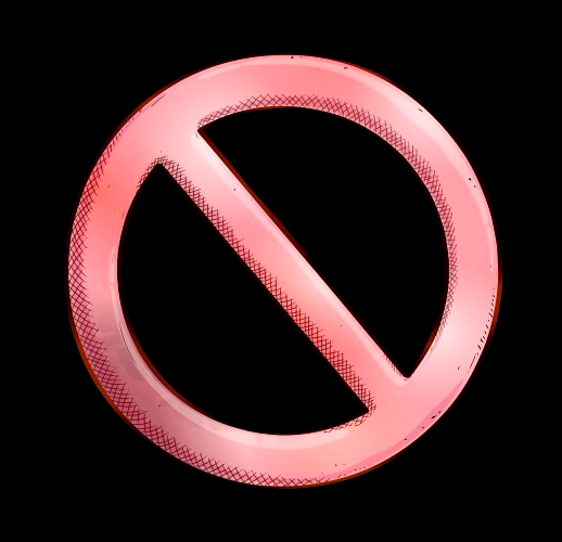 粉色禁止符号模板视频