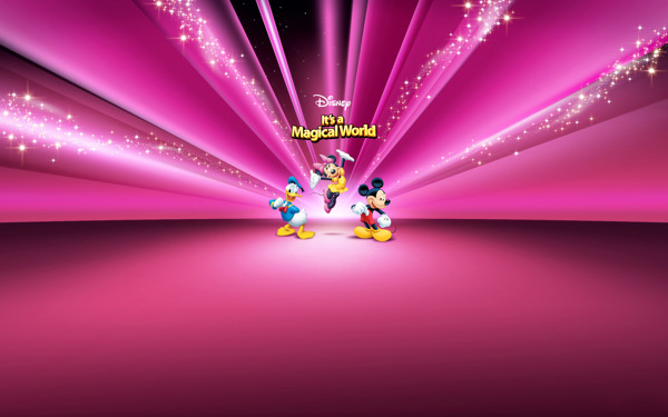迪士尼粉色背景图片