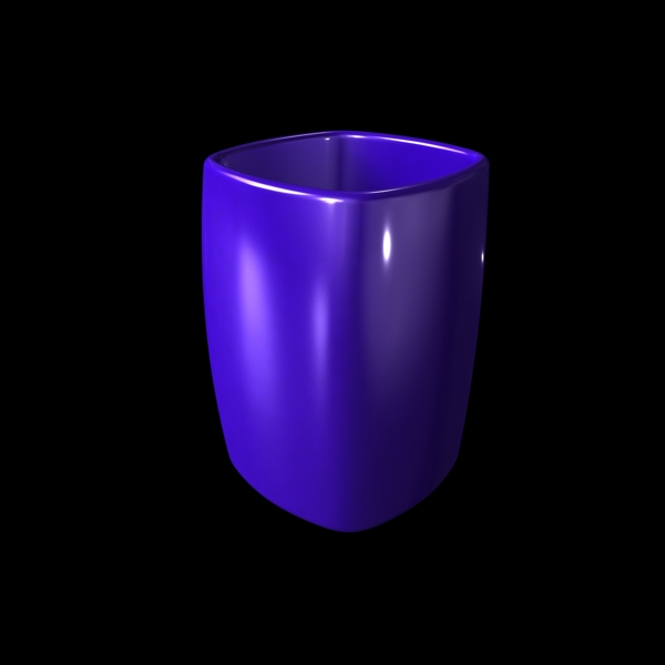 紫色时尚水杯插图