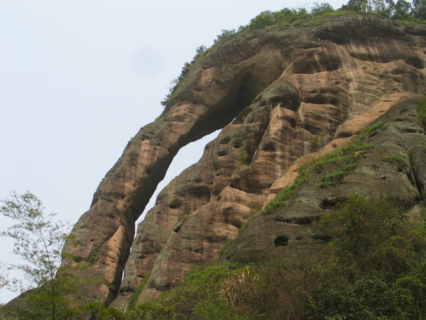 江西龙虎山风光丹霞地貌象鼻山