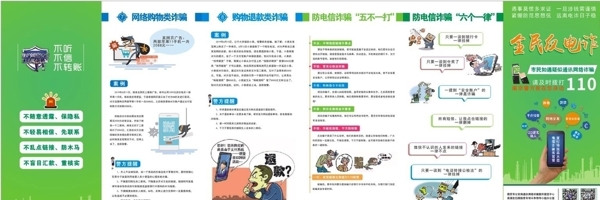 反电信诈骗宣传折页图片