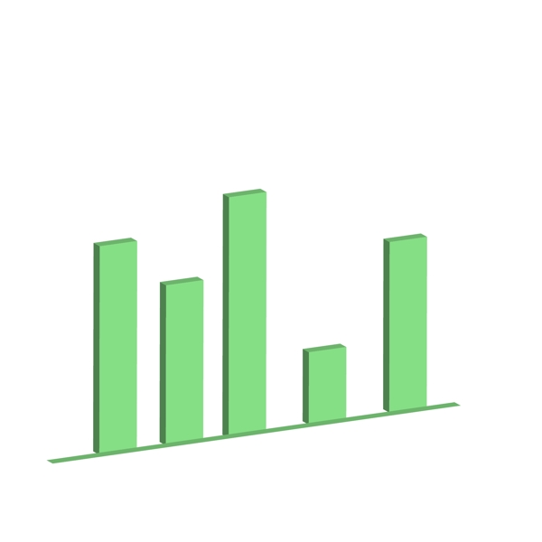 商务矢量数据柱分析立体柱状图