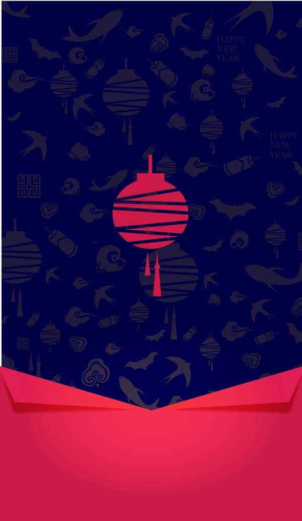 新年春节海报背景模板