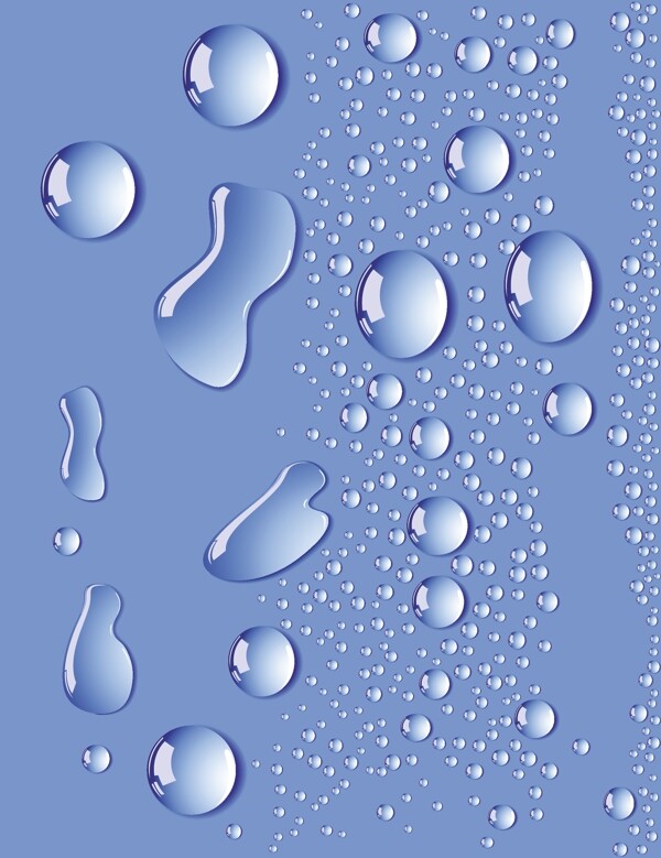 创意矢量水滴造型图片