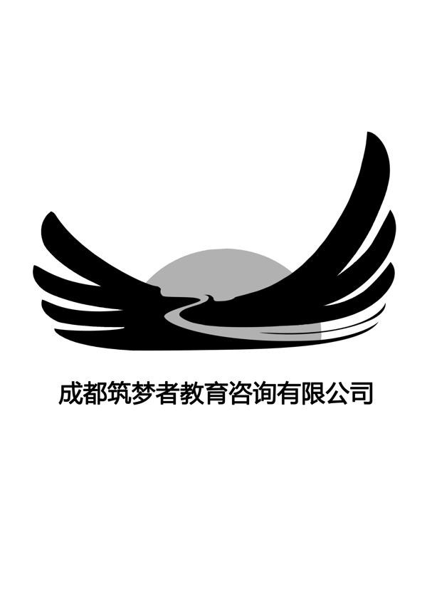 筑梦者教育咨询公司logo标志