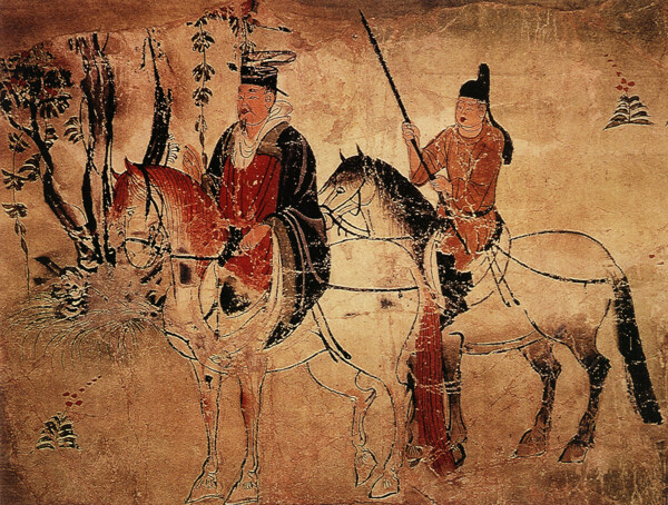 骑马人物图人物画中国古画0103