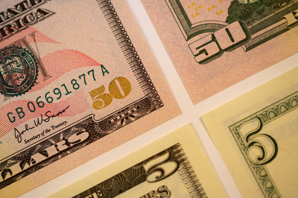 货币钞票特写图片