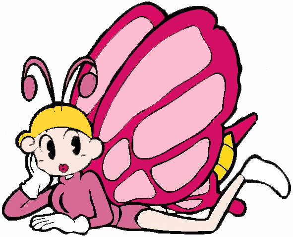 位图卡通动物蝴蝶可爱卡通色彩免费素材
