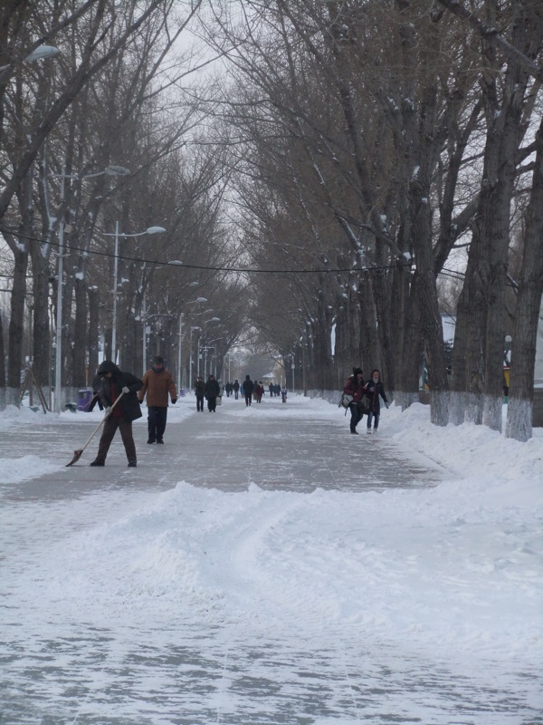 雪天街道