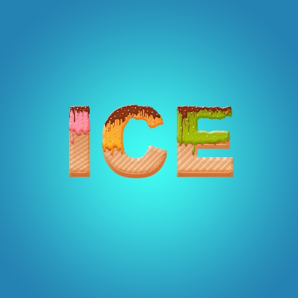 ice冰淇淋字