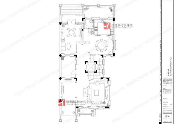 欧式样板间施工图