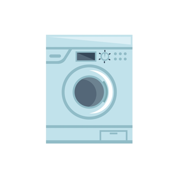 电器洗衣机矢量卡通元素