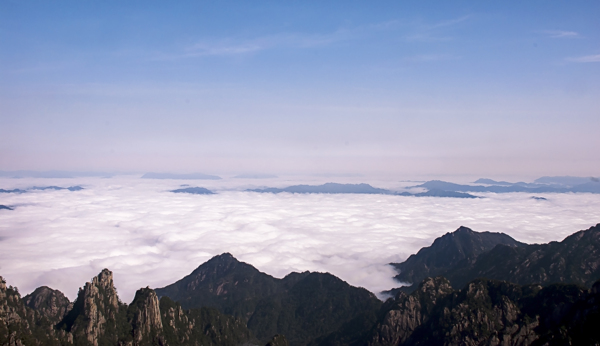 安徽黄山云海风景