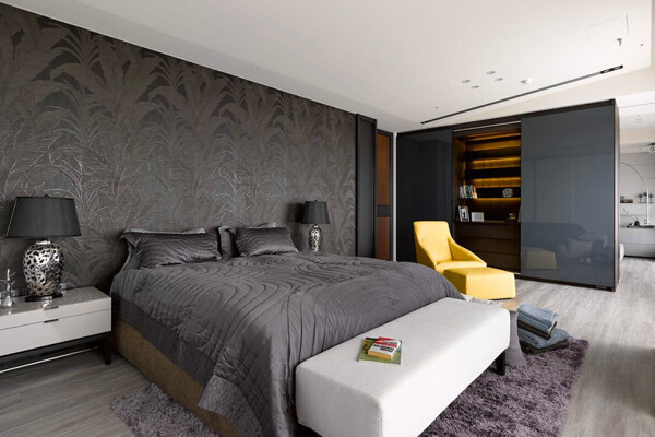 创意现代设计卧室床效果图