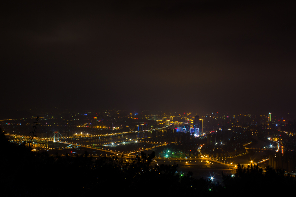 福州鼓山夜景图片