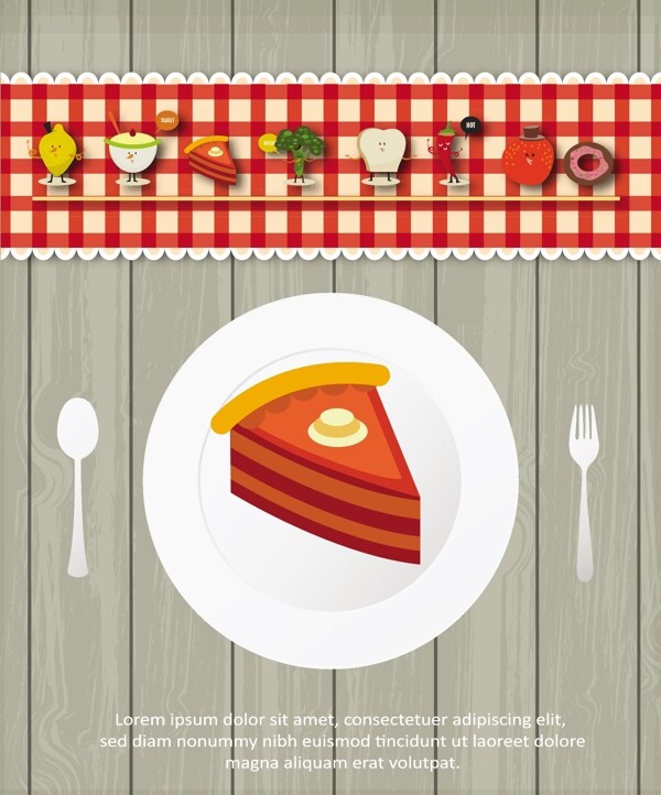 三明治刀叉西餐厅菜单设计