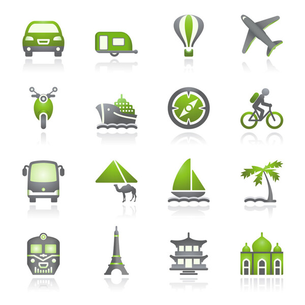 绿色环保交通标识图片