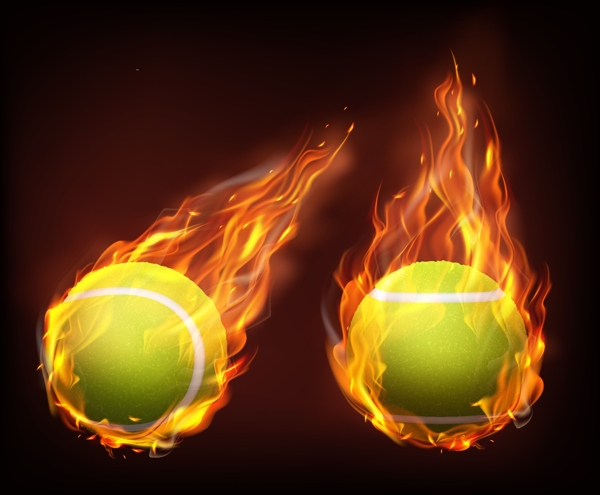 飞火网球背景图片
