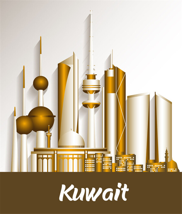 黄色沙特王国著名建筑图片