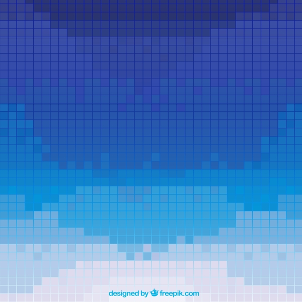 蓝色小方格背景矢量素材