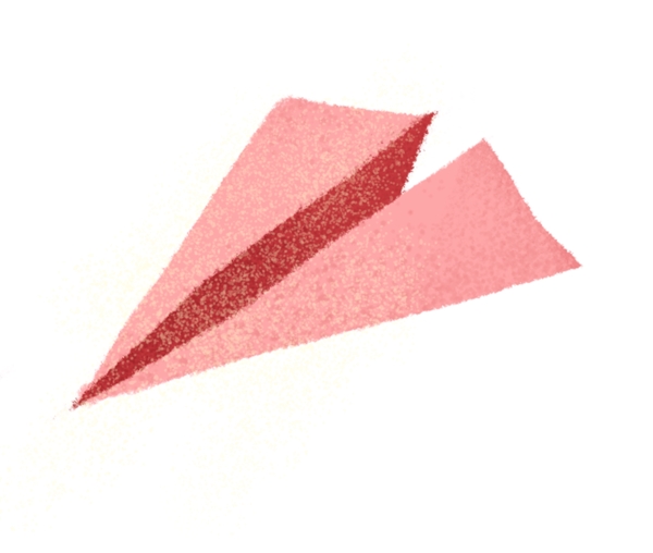 粉色的纸飞机