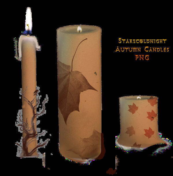 秋天的蜡烛PNG