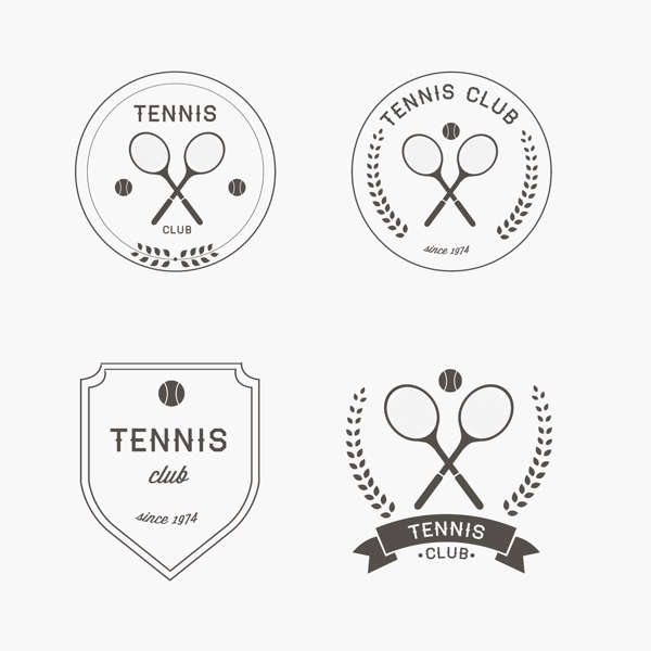 网球的标志设计