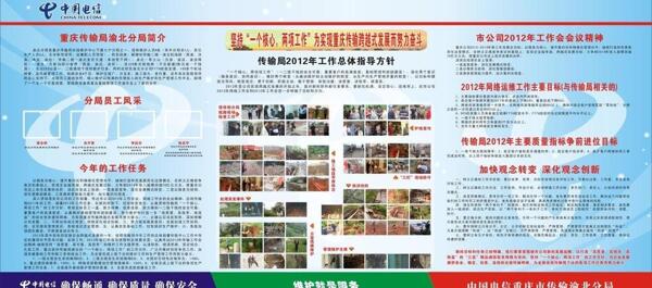 中国电信传输局展板图片
