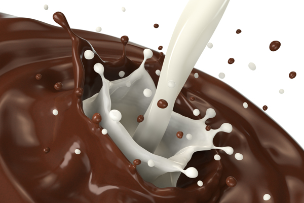 巧克力加牛奶图片