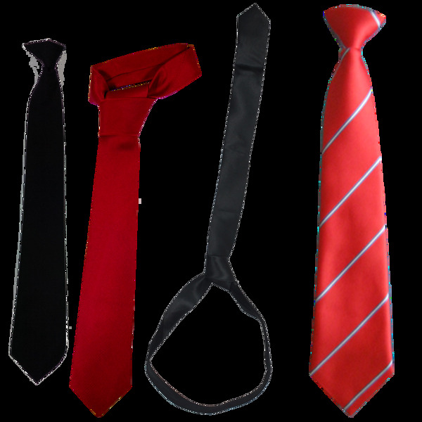 四种漂亮的领带免抠png透明图层素材