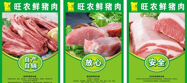 猪肉宣传画图片