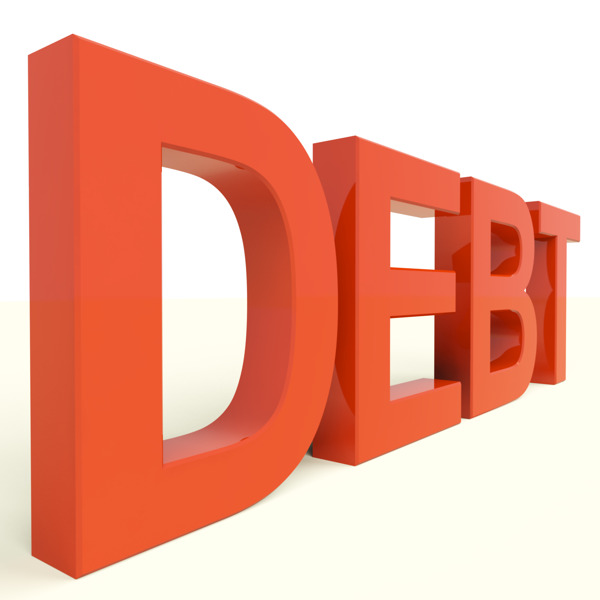 债务字显示贫困破产和破产
