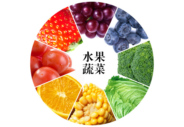 水果蔬菜的色彩拼接6