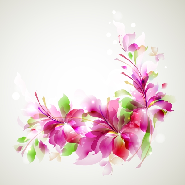 粉色百合花背景图片