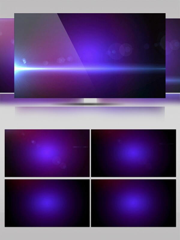 神秘简约的紫色圆圈高清视频素材
