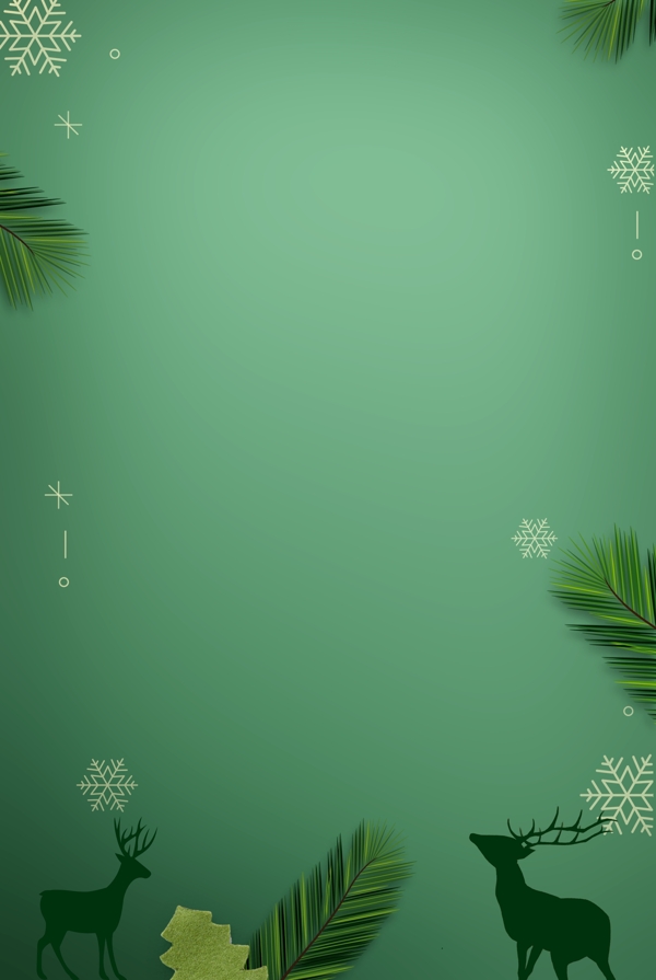 简约绿色圣诞节背景设计