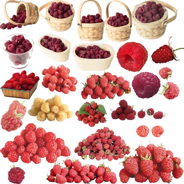 香甜的树莓图片