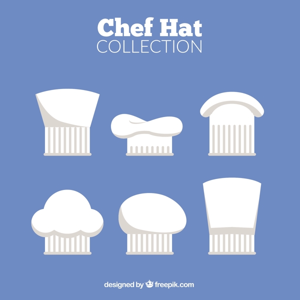 扁平风格厨师的帽子图标