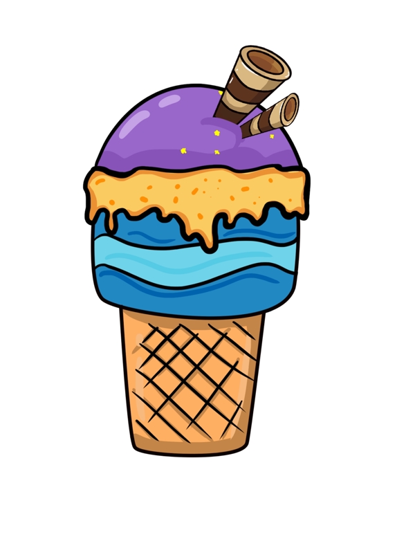 夏季冰淇淋装饰