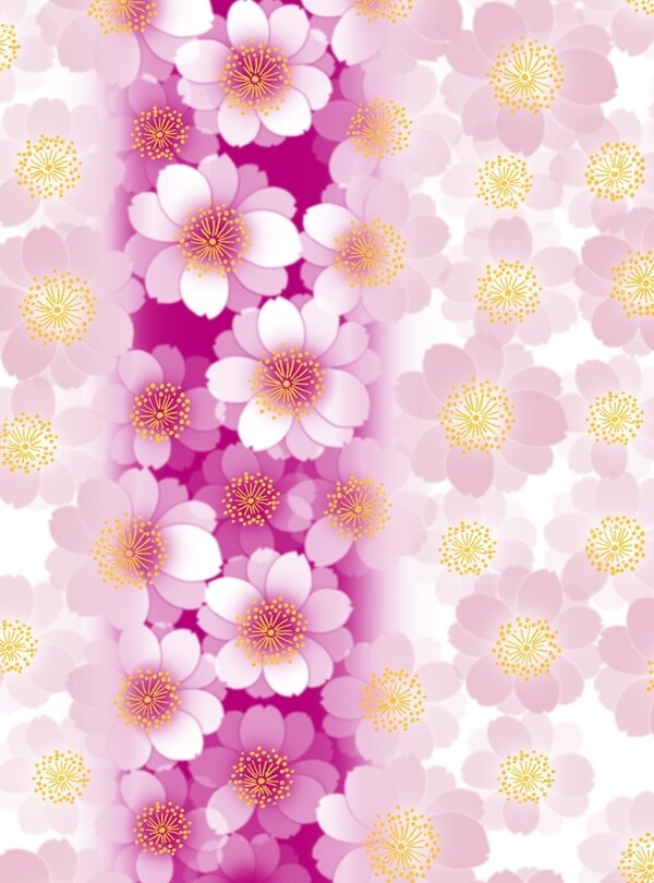 粉色花朵底纹图片