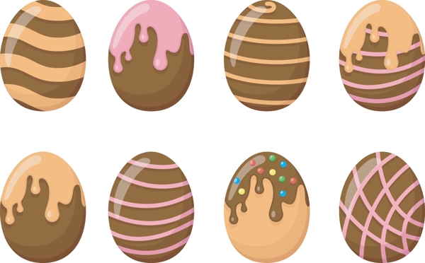 巧克力花纹鸡蛋
