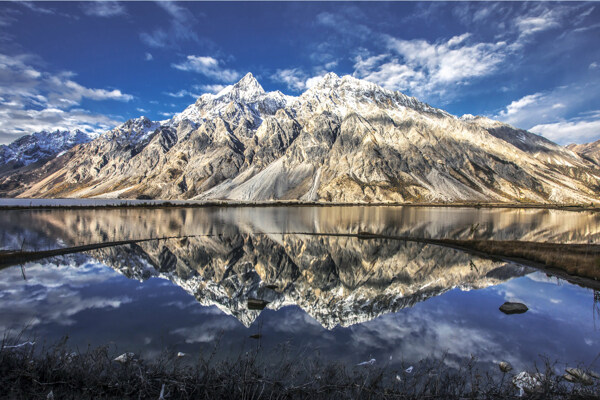 然乌湖风景