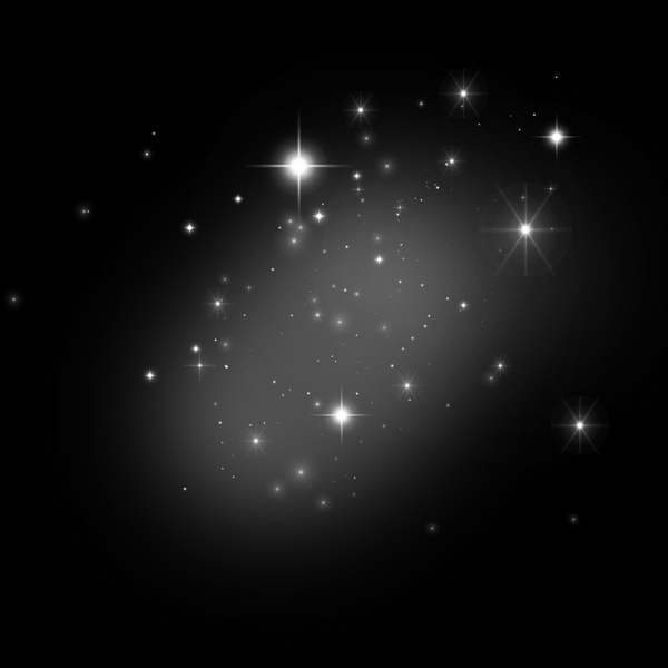 星光星辰白色光效素材高光星云宇宙