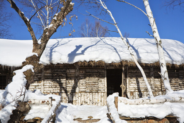 山村雪景图片图片