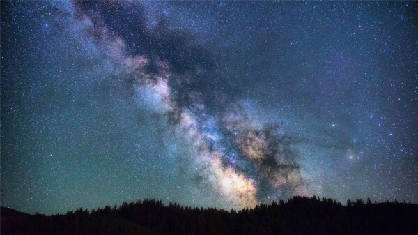 灿烂的夜晚星空